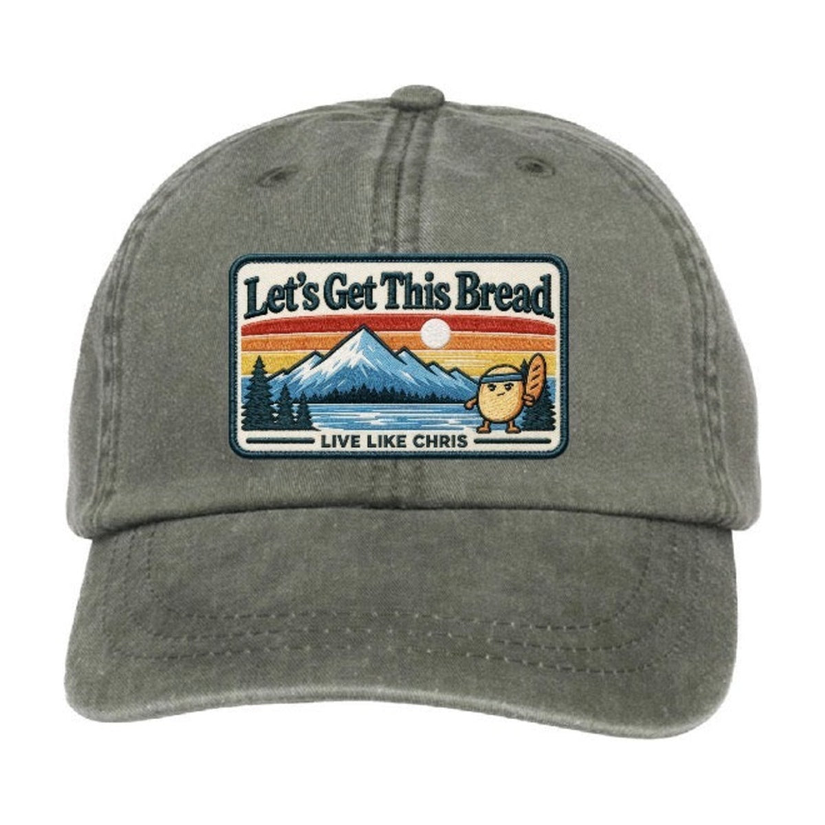 Let's Get This Bread olive dad hat